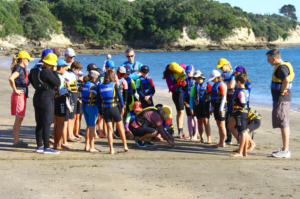 On the beach briefing - Waterwise March 21, 2013 © Richard Gladwell www.photosport.co.nz